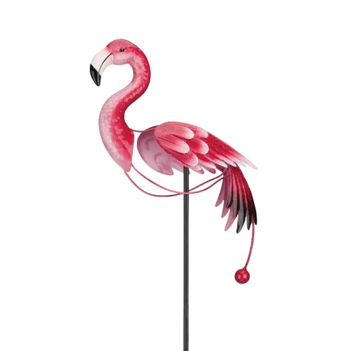 Flamingo Metal Yard Stake - Event Rentals - Flamingo Yard Stake Bopping around